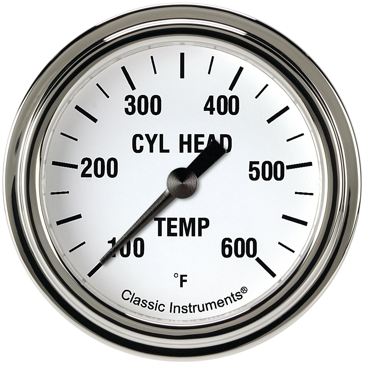 Classic Instruments WH397SLF White Hot 2 5/8" Cylinder Head Temp. Gauge