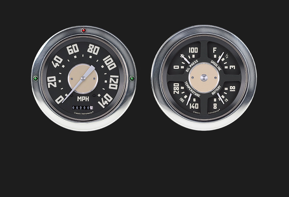 Classic Instruments CT54OE52 1954-55 Chevy Truck Package 4 5/8" Speedometer & Quad