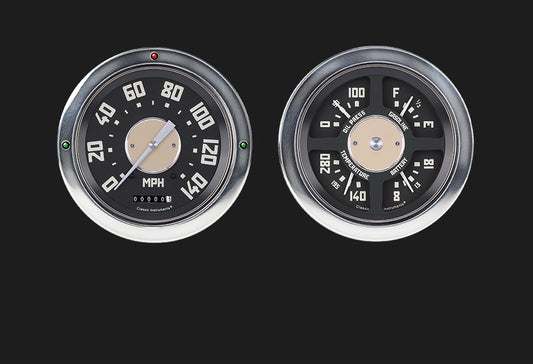Classic Instruments CT54OE52 1954-55 Chevy Truck Package 4 5/8" Speedometer & Quad