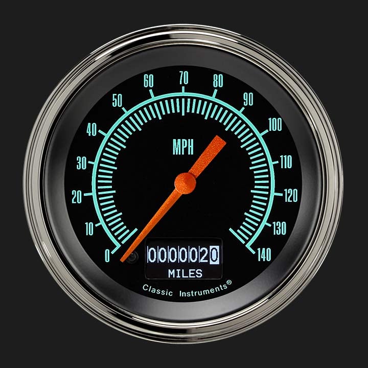 Classic Instruments GS55DSLF G/Stock 3 3/8" Speedometer with Information Screen