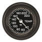 Classic Instruments AX129GBLF Autocross Gray 2 1/8" Stock Eliminator Temp. Gauge