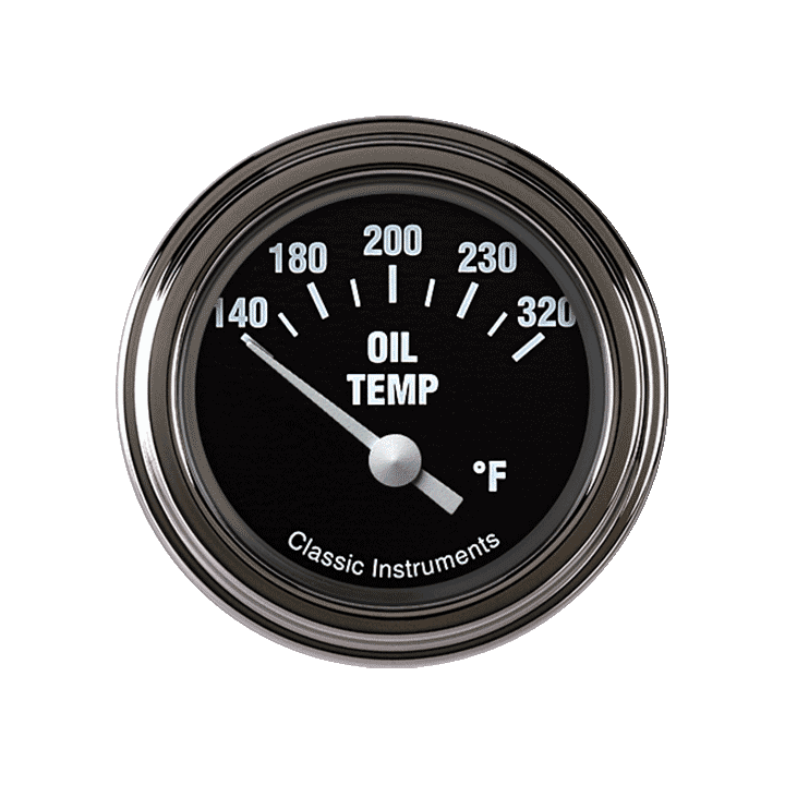 Classic Instruments HR28SLF Hot Rod - Oil Temp Gauge 2-1/6"