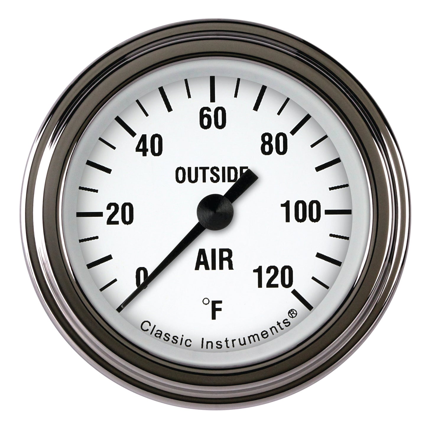 Classic Instruments WH199SLF White Hot 2 1/8" External Air Temp. Gauge