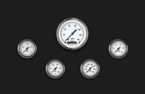Classic Instruments WH100SLF White Hot Five Gauge Set 100