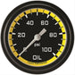 Classic Instruments AX381YBLF Autocross Yellow 2 5/8" Oil Pressure Gauge