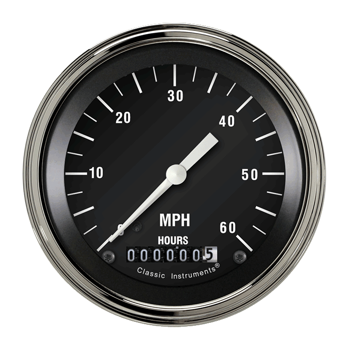 Classic Instruments LSHR Low Speed Speedo, Hot Rod