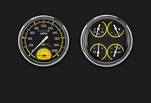 Classic Instruments CT47AXY62 1947-53 AutoCross Yellow Truck Package