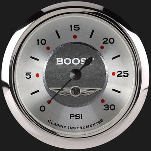 Classic Instruments AW342SRC All American 2 5/8" Boost Gauge, 30 psi