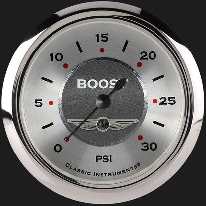 Classic Instruments AW342SRC All American 2 5/8" Boost Gauge, 30 psi