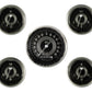 Classic Instruments V8SR00SHC V8 Speedster - 5 Gauge Set 3-3/8" Speedo, 2-1/8" F
