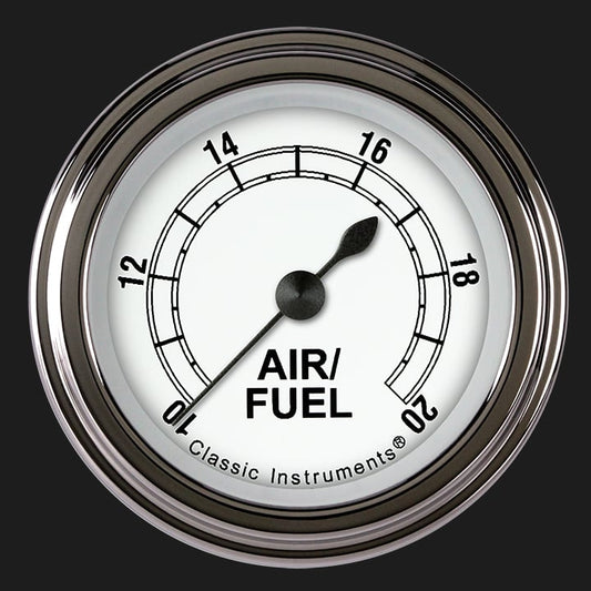 Classic Instruments CW194SLF Classic White 2 1/8" Air Fuel Ratio Gauge