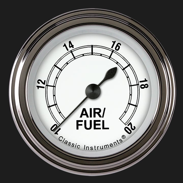 Classic Instruments CW194SLF Classic White 2 1/8" Air Fuel Ratio Gauge