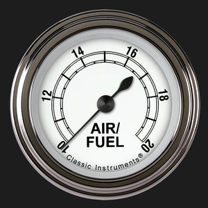 Classic Instruments CW194SLF Classic White 2 1/8" Air Fuel Ratio Gauge