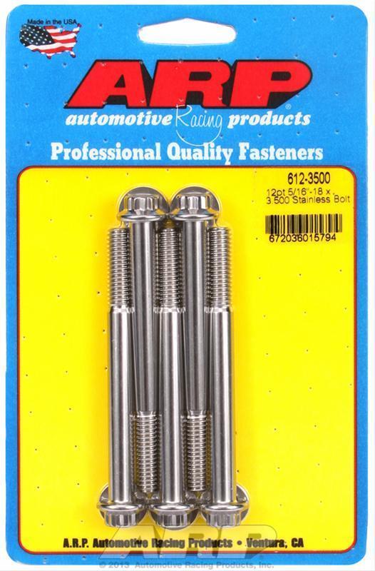 ARP Fasteners ARP612-3500 612-3500 5/16-18 X 3.500 12PT SS Bolts
