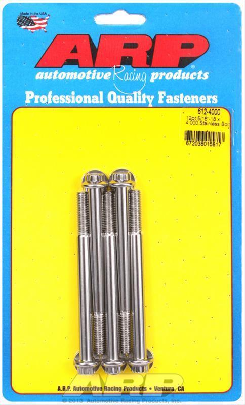 ARP Fasteners ARP612-4000 612-4000 5/16-18 X 4.000 12PT SS Bolts