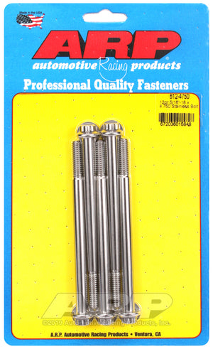 ARP 612-4750 5/16-18 X 4.750 12PT SS Bolts