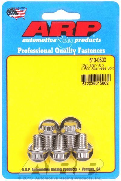 ARP 613-0500 3/8-16 X 0.500 12PT SS Bolts