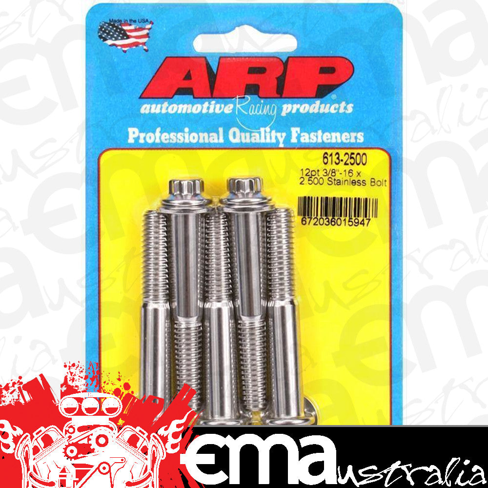 ARP 613-2500 3/8-16 X 2.500 12PT SS Bolts