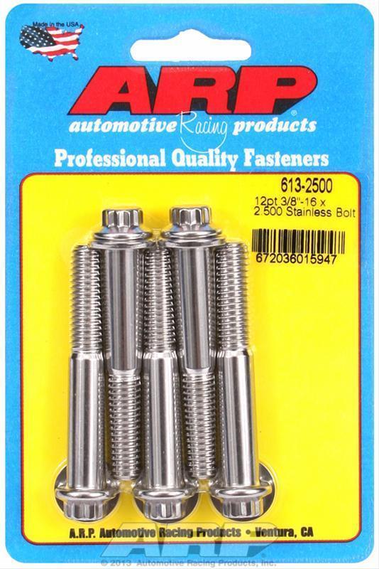 ARP 613-2500 3/8-16 X 2.500 12PT SS Bolts