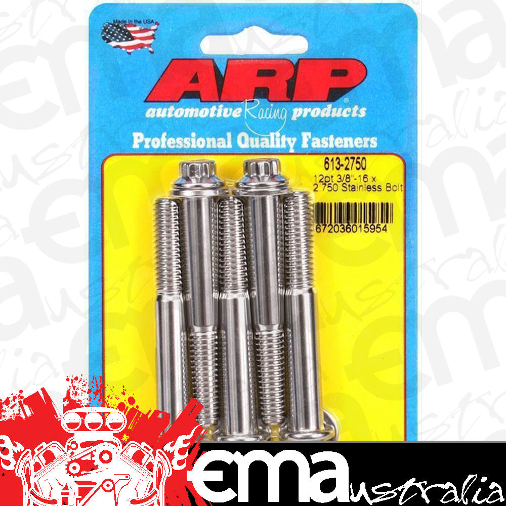 ARP 613-2750 3/8-16 X 2.750 12PT SS Bolts