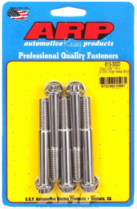ARP 613-3000 3/8-16 X 3.000 12PT SS Bolts