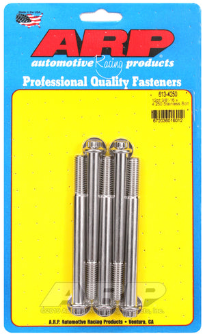 ARP 613-4250 3/8-16 X 4.250 12PT SS Bolts