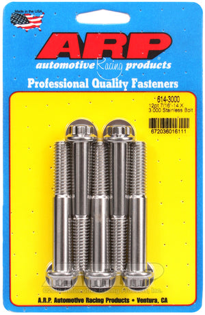 ARP Fasteners ARP614-3000 614-3000 7/16-14 X 3.000 12PT 1/2 Wrenching SS Bolts