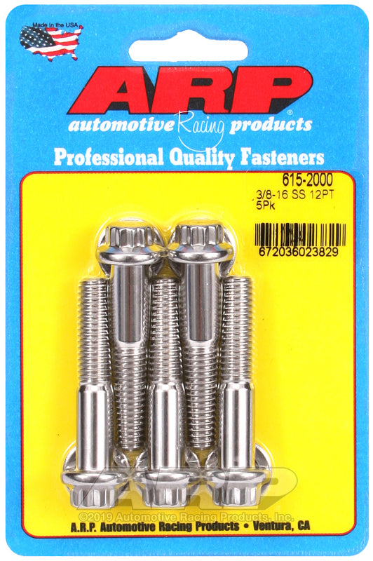 ARP 615-2000 3/8-16 X 2.000 12PT 7/16 Wrenching SS Bolts
