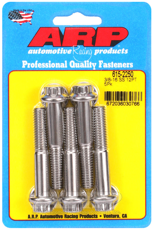 ARP 615-2250 3/8-16 X 2.250 12PT 7/16 Wrenching SS Bolts