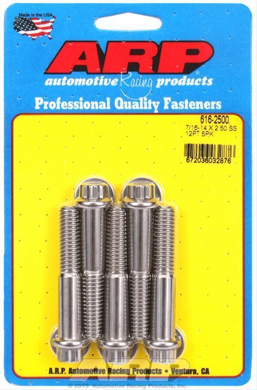 ARP Fasteners ARP616-2750 616-2750 7/16-14 X 2.750 12PT SS Bolts