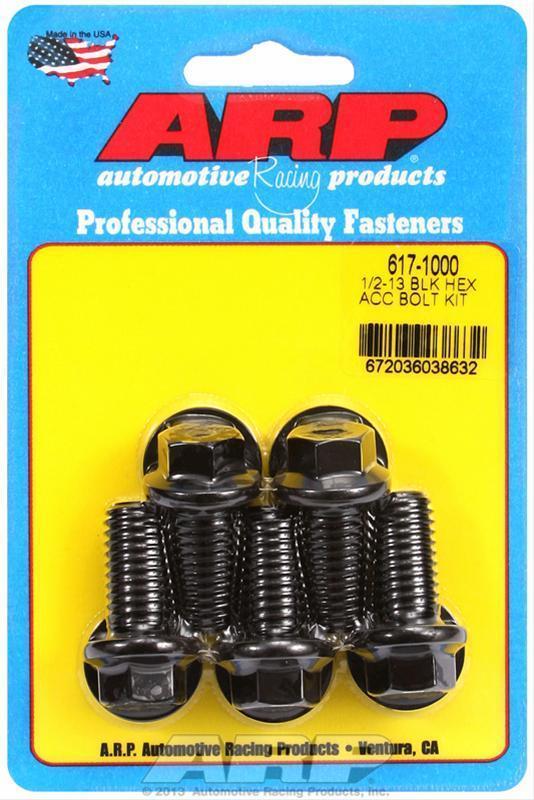 ARP 617-1000 1/2-13 X 1.000 Hex Black Oxide Bolts