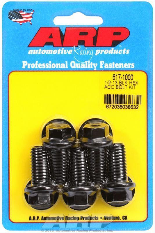 ARP 617-1000 1/2-13 X 1.000 Hex Black Oxide Bolts