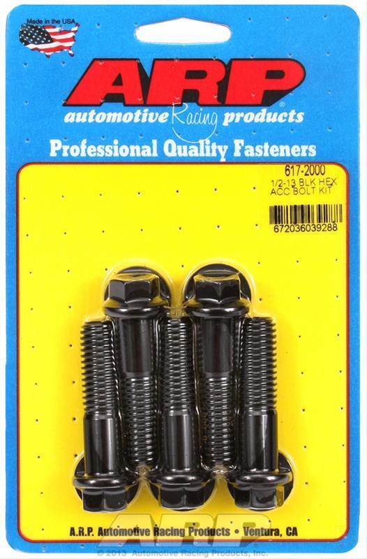 ARP 617-2000 1/2-13 X 2.000 Hex Black Oxide Bolts