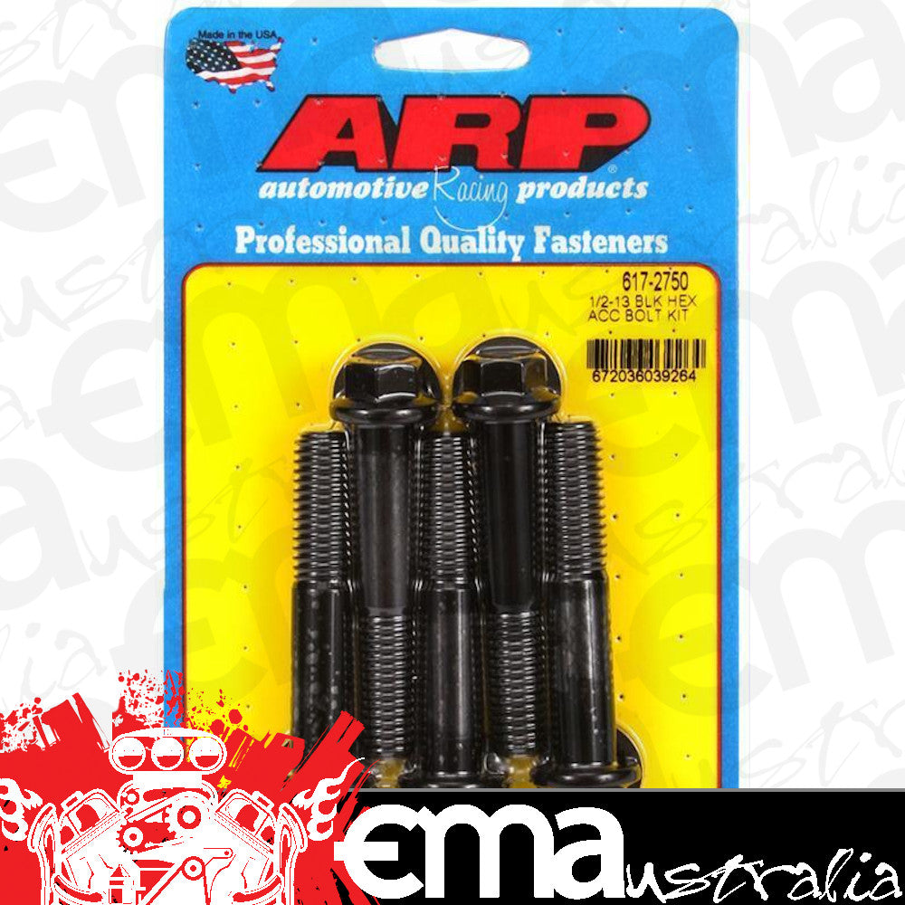 ARP Fasteners ARP617-2750 617-2750 1/2-13 X 2.750 Hex Black Oxide Bolts