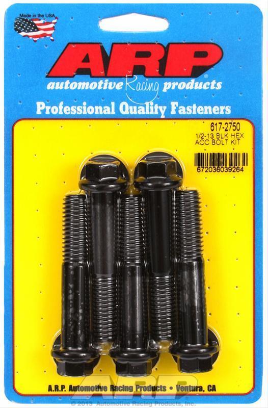 ARP Fasteners ARP617-2750 617-2750 1/2-13 X 2.750 Hex Black Oxide Bolts