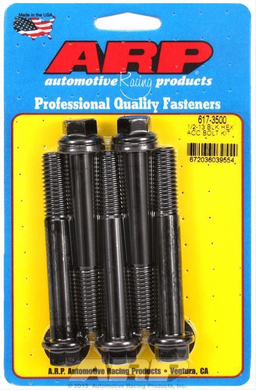 ARP 617-3500 1/2-13 X 3.500 Hex Black Oxide Bolts