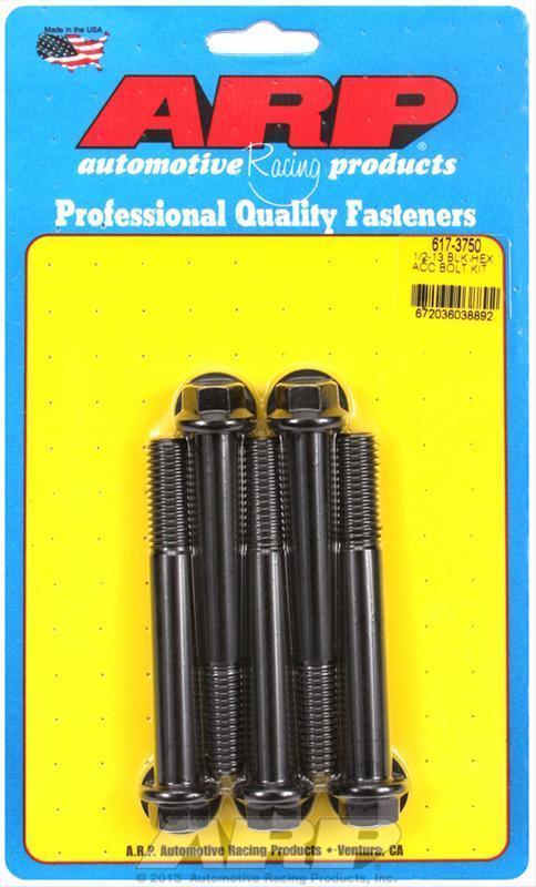 ARP 617-3750 1/2-13 X 3.750 Hex Black Oxide Bolts