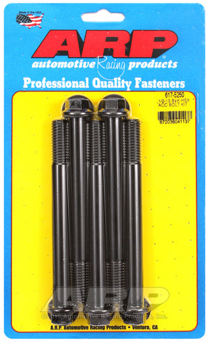 ARP 617-5250 1/2-13 X 5.250 Hex Black Oxide Bolts