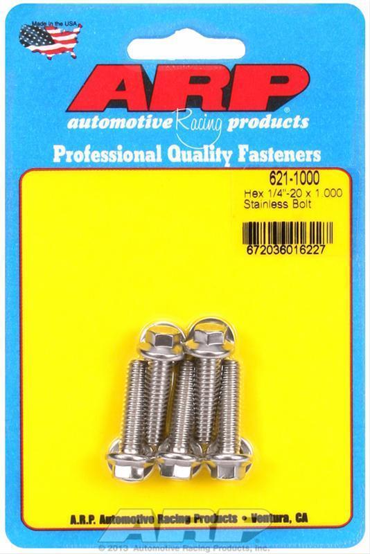 ARP 621-1000 1/4-20 X 1.000 Hex SS Bolts