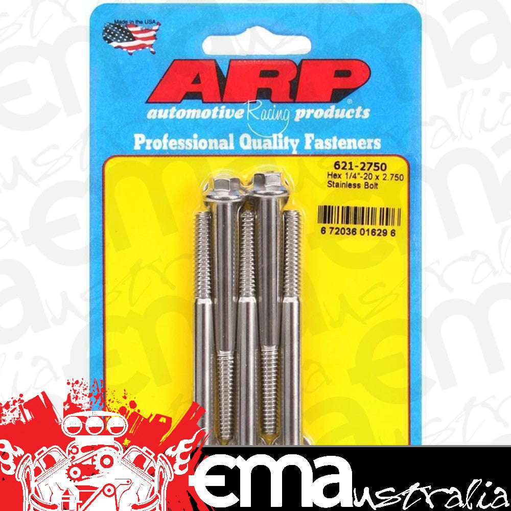 ARP Fasteners ARP621-2750 621-2750 1/4-20 X 2.750 Hex SS Bolts