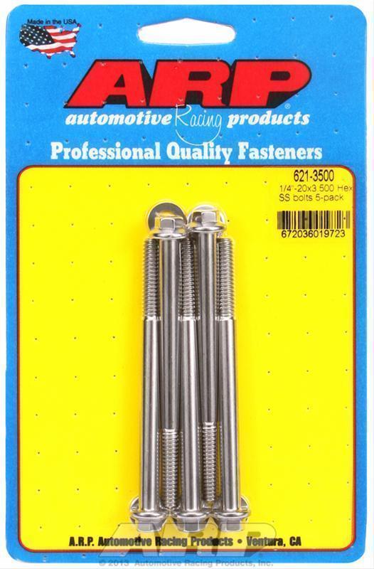 ARP 621-3500 1/4-20 X 3.500 Hex SS Bolts