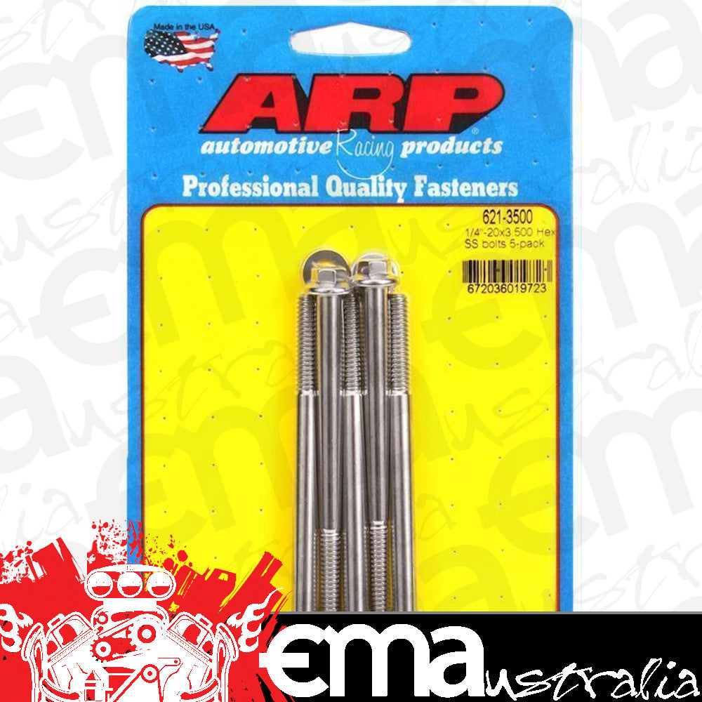 ARP 621-3500 1/4-20 X 3.500 Hex SS Bolts