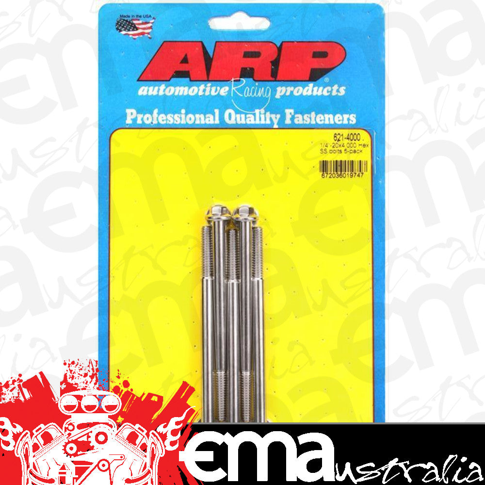 ARP 621-4000 1/4-20 X 4.000 Hex SS Bolts