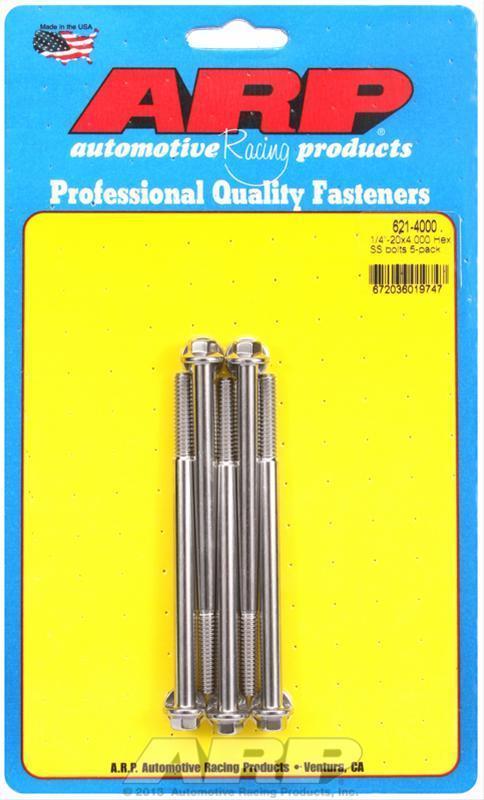 ARP 621-4000 1/4-20 X 4.000 Hex SS Bolts