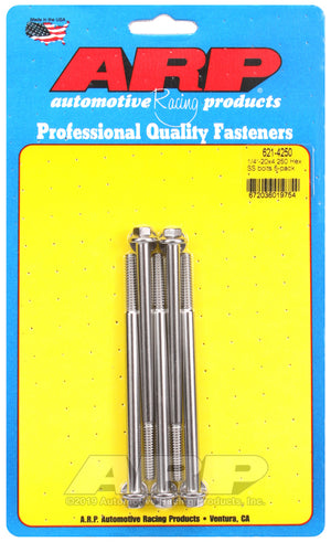 ARP 621-4250 1/4-20 X 4.250 Hex SS Bolts