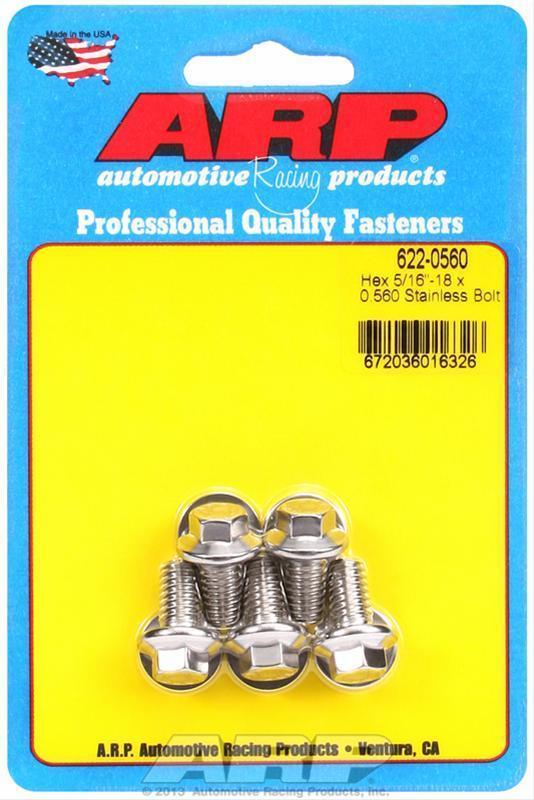ARP Fasteners ARP622-0560 622-0560 5/16-18 X 0.560 Hex SS Bolts