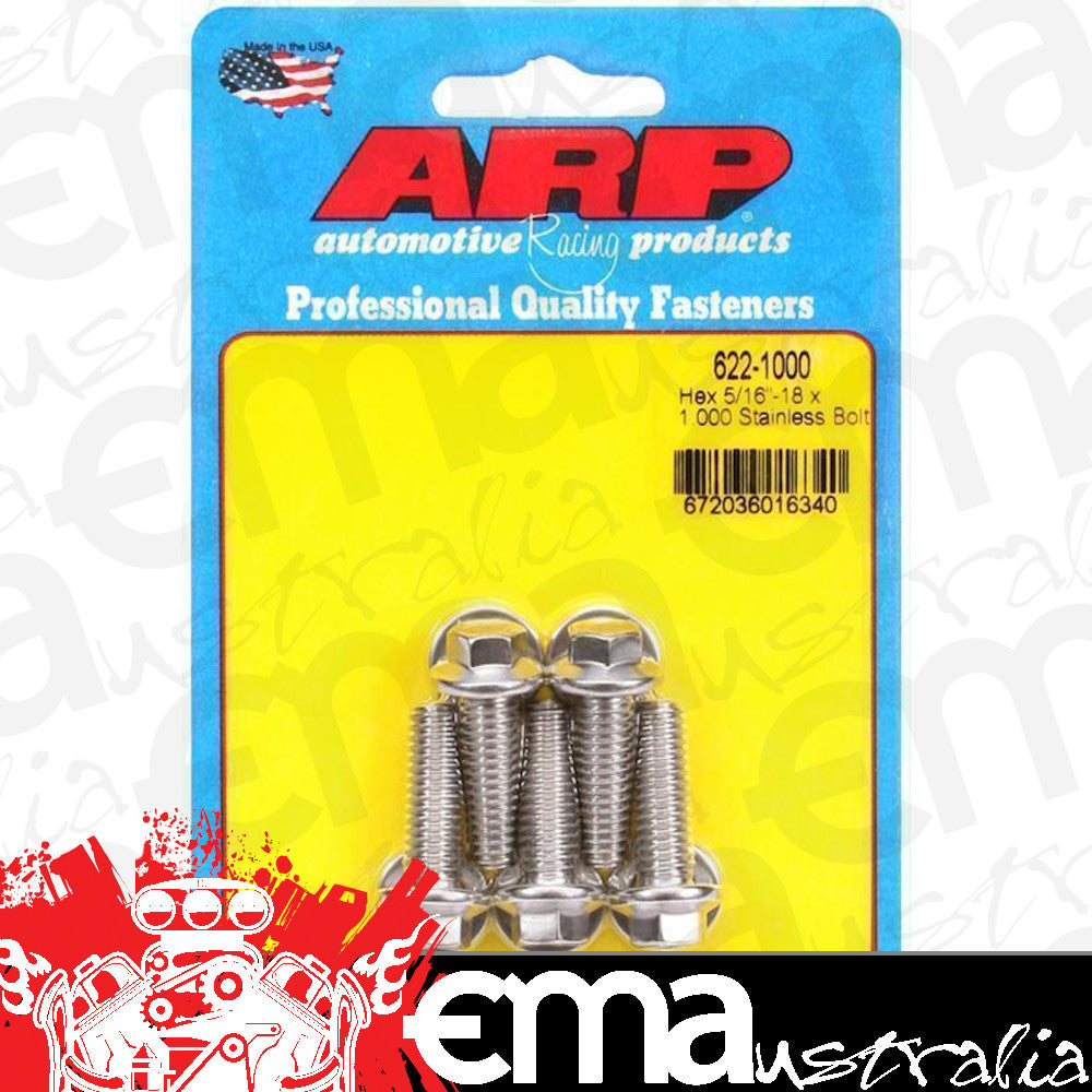 ARP 622-1000 5/16-18 X 1.000 Hex SS Bolts