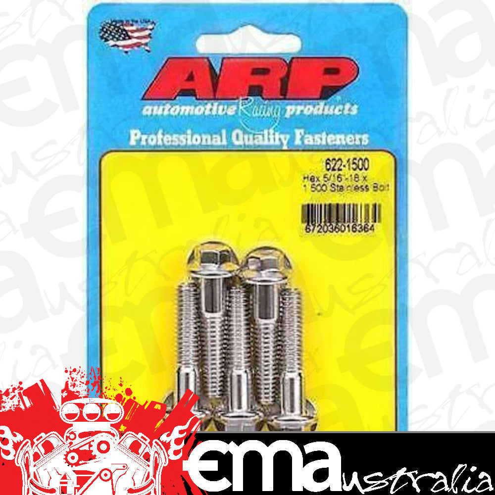 ARP 622-1500 5/16-18 X 1.500 Hex SS Bolts