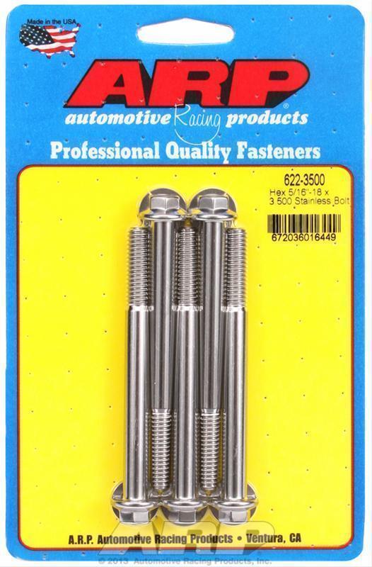 ARP 622-3500 5/16-18 X 3.500 Hex SS Bolts