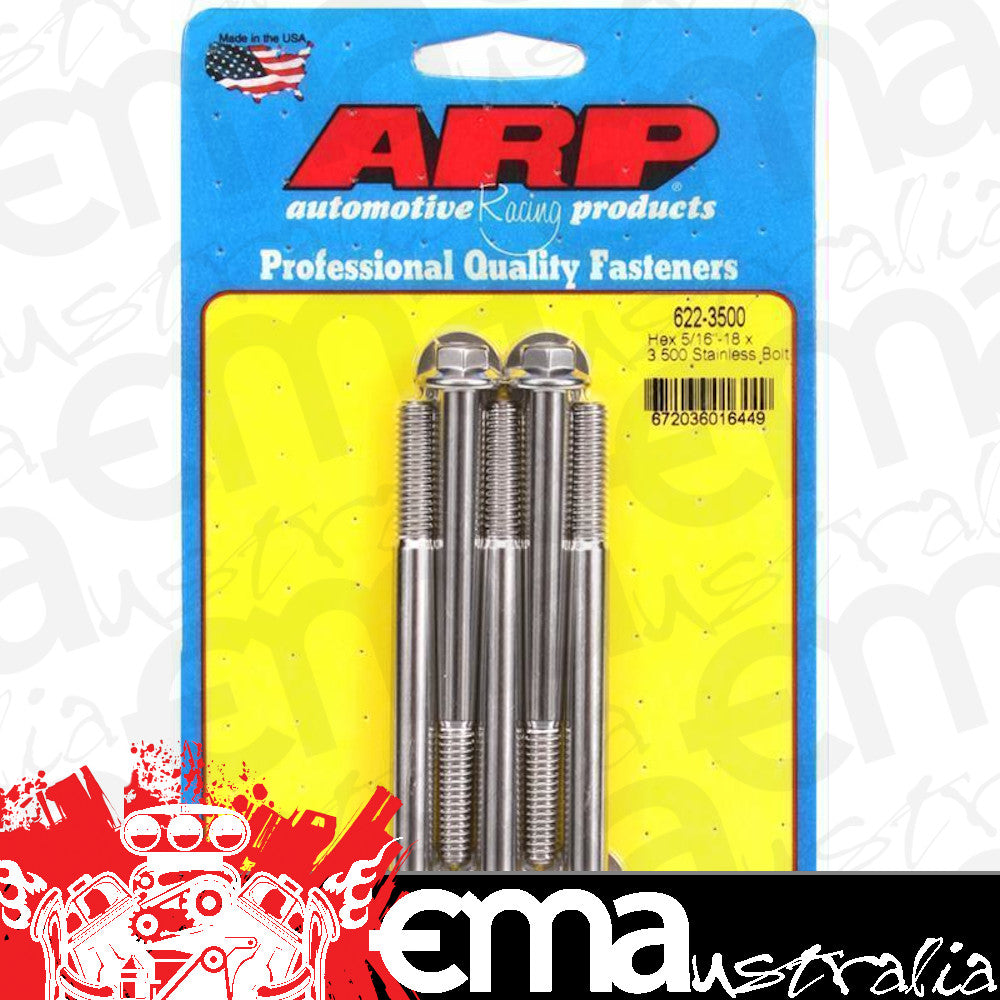 ARP 622-3500 5/16-18 X 3.500 Hex SS Bolts